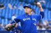 Toronto Blue Jays starting pitcher Hyun Jin Ryu throws against the Chicago White Sox in the first inning of American League baseball action in Toronto on Wednesday, June 1, 2022. THE CANADIAN PRESS/Jon Blacker