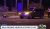 FILE - In this image taken from video provided by ABC-15, an investigator works at the scene of a fatal accident involving a self driving Uber car in Tempe, Ariz., March 19, 2018. Rafaela Vasquez, the backup Uber driver involved in the first death involving a fully autonomous vehicle, has pleaded guilty to endangerment.(ABC-15.com via AP, File)