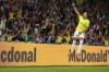 Brazil's Debinha celebrates her goal during the Women's World Cup Group F soccer match between France and Brazil in Brisbane, Australia, Saturday, July 29, 2023. (AP Photo/Katie Tucker)