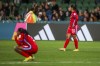 Panama's Aldrith Quintero stands at the end of the Women's World Cup Group F soccer match between Panama and Jamaica in Perth, Australia, Saturday, July 29, 2023. Jamaica won 1-0. (AP Photo/Gary Day)