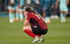 Canada’s Vanessa Gilles reacts at the full-time whistle after losing their Group B soccer match 4-0 against Australia at the FIFA Women's World Cup in Melbourne, Australia, Monday, July 31, 2023. THE CANADIAN PRESS/Scott Barbour