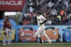 San Francisco Giants' Wilmer Flores, right, runs the bases after hitting a solo home run against the Arizona Diamondbacks during the third inning of a baseball game Monday, July 31, 2023, in San Francisco. (AP Photo/Godofredo A. Vásquez)
