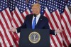 FILE - President Donald Trump speaks in the East Room of the White House, early Wednesday, Nov. 4, 2020, in Washington. (AP Photo/Evan Vucci, File)