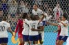 France's Kadidiatou Diani celebrates after scoring her side's third goal during the Women's World Cup Group F soccer match between France and Panama at the Sydney Football Stadium in Sydney, Australia, Wednesday, Aug. 2, 2023. (AP Photo/Mark Baker)