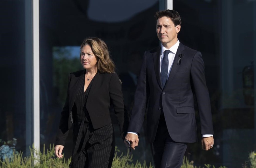 Grégoire Trudeau writes about marriage and healthy relationships in a way that rarely mentions her husband, Justin Trudeau, who has been Canada's prime minister for nine years. The couple married in 2005 and announced they were separating in August 2023. (Adrian Wyld / The Canadian Press files)