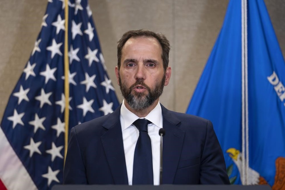 Special counsel Jack Smith speaks to the media about an indictment of former President Donald Trump, Tuesday, Aug. 1, 2023, at an office of the Department of Justice in Washington. (AP Photo/J. Scott Applewhite)