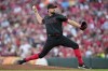 Cincinnati Reds starting pitcher Graham Ashcraft throws against the Washington Nationals during the third inning of a baseball game Friday, Aug. 4, 2023, in Cincinnati. (AP Photo/Jeff Dean)