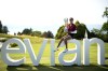 France's Celine Boutier poses with her trophy after winning the Evian Championship women's golf tournament in Evian, eastern France, Sunday, July 30, 2023. THE CANADIAN PRESS/AP-Lewis Joly
