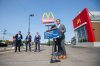 MIKAELA MACKENZIE / WINNIPEG FREE PRESS
                                Environment and Climate Minister Kevin Klein announces that electric vehicle charging stations are planned for three McDonald’s restaurants locations in Winnipeg, via a grant from the provincial government on Monday, July 31, 2023.