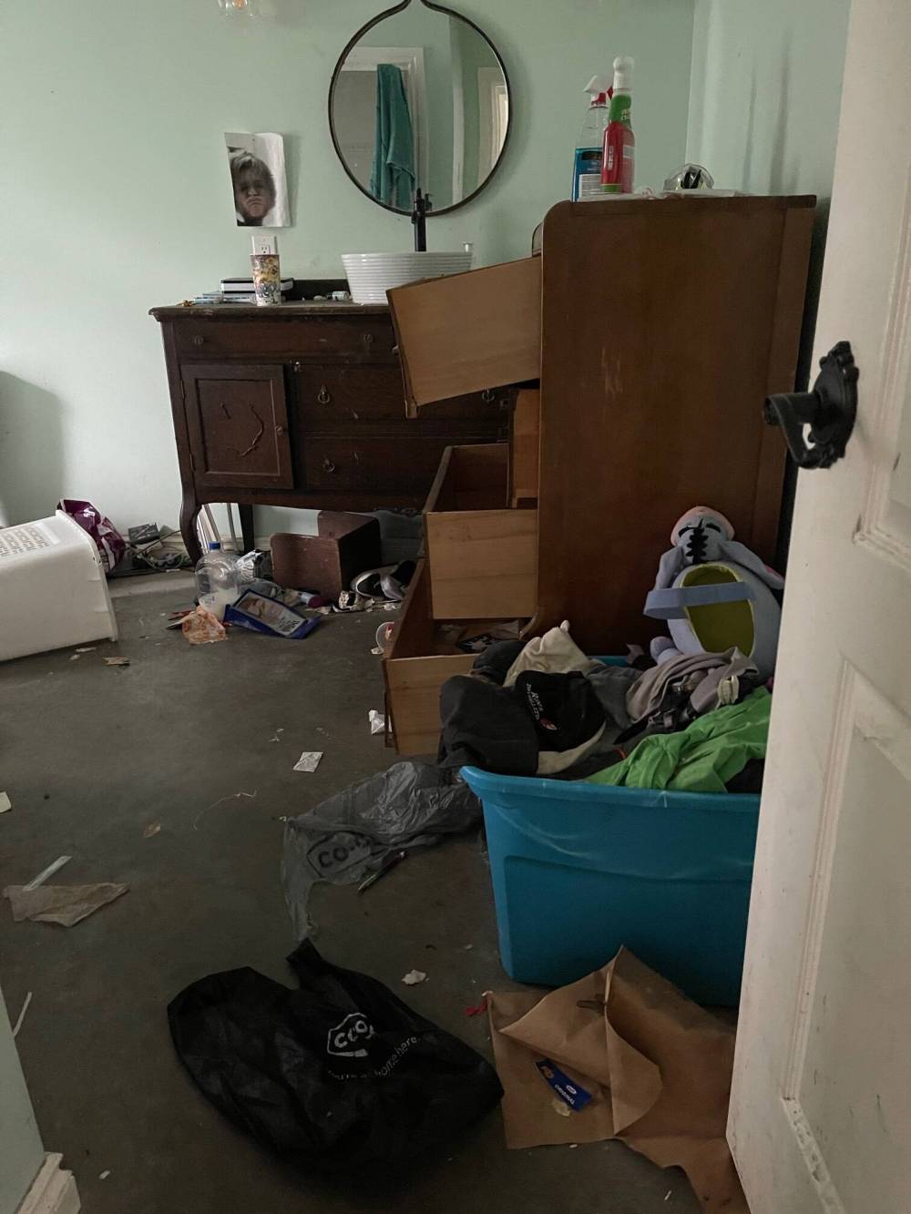 SUPPLIED
The room after the renters were evicted.