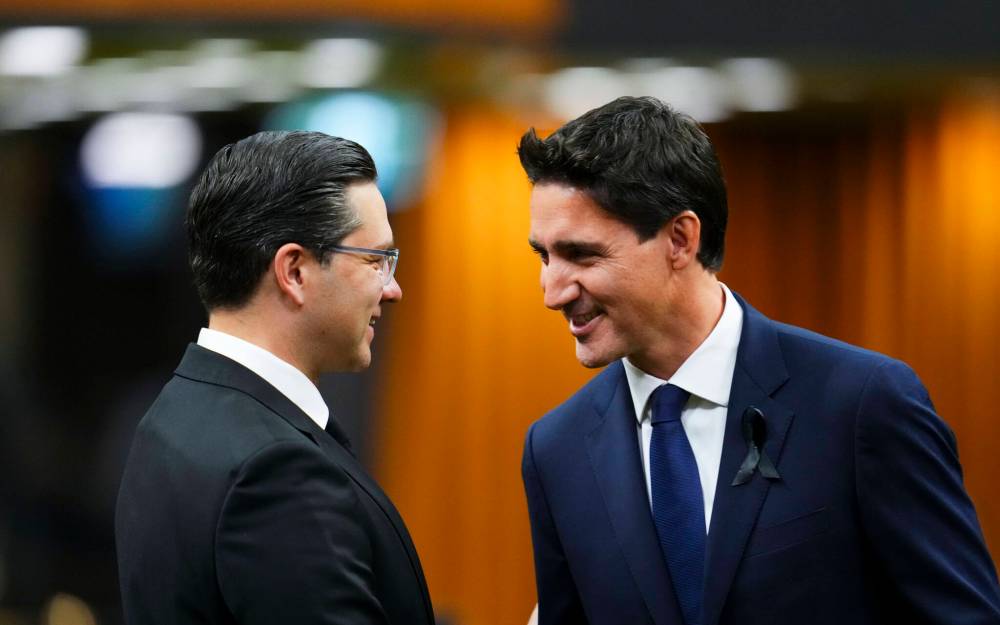 <p>THE CANADIAN PRESS/Sean Kilpatrick/File</p>
                                <p>Prime Minister Justin Trudeau and Conservative leader Pierre Poilievre each trying to find the message that resonates with the most voters.</p>