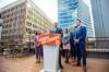 MIKAELA MACKENZIE / WINNIPEG FREE PRESS
                                NDP Leader Wab Kinew promised this week to keep the Stefanson government’s tax cuts, invest more money in front-line services and balance the books within four years, should his party win the Oct. 3 provincial election.