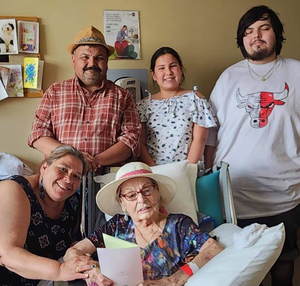 <p>Supplied</p>
<p>Sheri Slater, left, with her mother Terri, husband Toby, granddaughter Zoey and son Zack.</p>