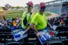 JOHN WOODS / WINNIPEG FREE PRESS
                                Brett Ryall, left, and Shaun Best, have been selling beer in the stands at Winnipeg Goldeyes baseball games since, respectively, 2006 and 2012.