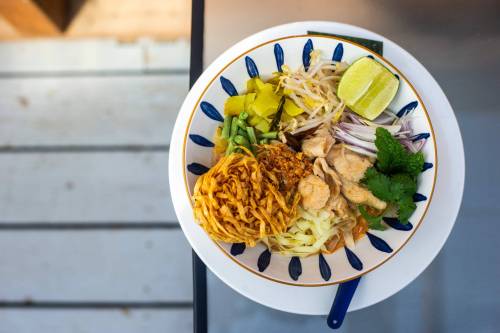 MIKAELA MACKENZIE / WINNIPEG FREE PRESS 
                                Khao Soi at Mae Sunee is a warmly spiced coconut curry soup.