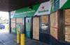 The beer store at the Four Crowns Inn on McPhillips Street had its windows smashed earlier this month. (Mike Thiessen / Winnipeg Free Press files)