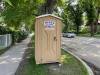 Russell Wangersky / Winnipeg Free Press
                                A portable toilet stands at the ready on Wolseley Avenue earlier this month.