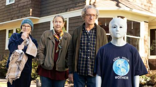Linda Kallerus/Bleecker Street
                                Jane Curtin (from left), Harriet Sansom Harris, Ben Kingsley, and Jade Quon in Jules.