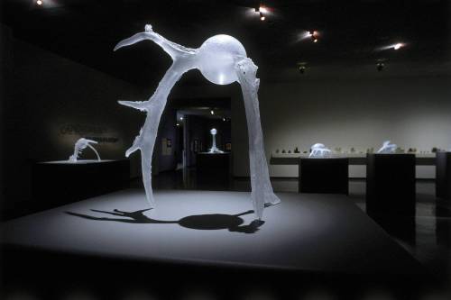 Ernest Mayer / Winnipeg Art Gallery
                                Ione Thorkelsson Solo show &lsquo;Unwilling Bestiary&rsquo;, with &lsquo;Nidus&rsquo; in the foreground, 1998.