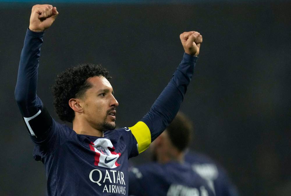 THIBAULT CAMUS / THE ASSOCIATED PRESS FILES
Marquinhos’ PSG teammates voted twice recently to keep the Brazilian as club captain.