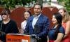 JOHN WOODS /
                                New Democratic Party Leader Wab Kinew pledged to give renters a $700 tax credit at a cost of $26.7 million annually, if his party wins the Oct. 3 election.