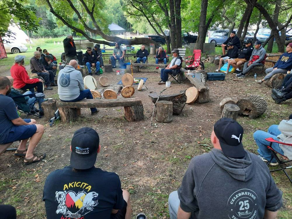 Jason Gobeil photo
On Aug. 26, Jason Gobeil co-ordinated the 100 men with 100 drums event at the Assiniboine Food Forest on the outskirts of Brandon.