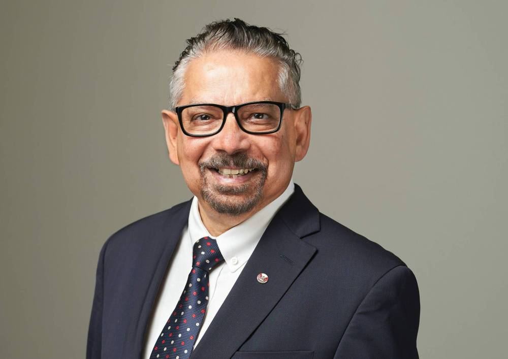DAVID LIPNOWKSI PHOTO
Dr. Mario Pinto, the University of Manitoba’s vice-president, research and international