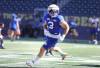 RUTH BONNEVILLE / WINNIPEG FREE PRESS
                                Thiadric Hansen was back at practice with the Big Blue on Wednesday after missing almost a year of action due to a torn Achilles tendon.