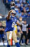 JOHN WOODS / CANADIAN PRESS FILES
                                Blue Bombers quarterback Zach Collaros is looking to extend his undefeated record on Labour Day weekend against the Saskatchewan Roughriders.