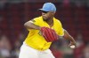 Boston Red Sox relief pitcher Joely Rodriguez delivers during the ninth inning of the team's baseball game against the Atlanta Braves at Fenway Park, Tuesday, July 25, 2023, in Boston. (AP Photo/Charles Krupa)