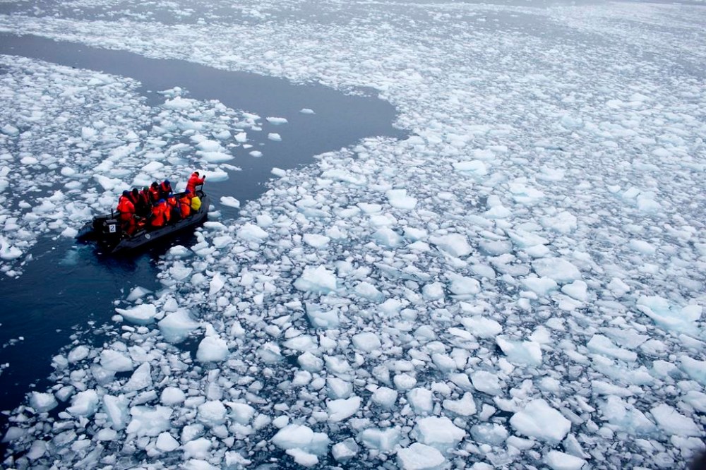 FILE - A team of international scientists heads to Chile's station Bernardo O'Higgins, Antarctica, on Jan. 22, 2015. A new study released Tuesday, Aug. 8, 2023, concludes that Antarctica is already being and will continue to be affected by more frequent and severe extreme weather events, a known byproduct of human-caused climate change. (AP Photo/Natacha Pisarenko, File)