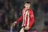 FILE - Southampton's Tino Livramento looks on, during the English Premier League soccer match between Southampton and Aston Villa at the Saint Mary's Stadium in Southampton, England, Friday, Nov. 5, 2021. Newcastle has bought England Under-21 defender Tino Livramento from Southampton for a fee reported to be worth at least $38 million. The Saudi Arabia-owned club which returns to the Champions League next month says the 20-year-old Livramento signed a five-year contract. (AP Photo/Frank Augstein, File)