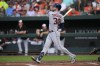 Houston Astros' Kyle Tucker follows through on a swing as he connects for a two-run home run off Baltimore Orioles starting pitcher Jack Flaherty in the first inning of a baseball game, Wednesday, Aug. 9, 2023, in Baltimore. Astros' Jose Altuve scored on the home run. (AP Photo/Julio Cortez)