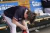 Minnesota Twins starting pitcher Kenta Maeda reflects after giving up a home run to Detroit Tigers' Riley Greene in the sixth inning of a baseball game, Thursday, Aug. 10, 2023, in Detroit. (AP Photo/Carlos Osorio)