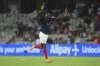 FILE - France's Castello Lukeba celebrates at the end of the Euro 2023 U21 Championship soccer match between France and Italy at the Cluj Arena stadium in Cluj, Romania, Thursday, June 22, 2023. Leipzig coach Marco Rose indicated Friday, Aug. 11, 2023, that the German club is on the verge of signing French defender Castello Lukeba from Lyon after the sale of Josko Gvardiol to Manchester City. (AP Photo/Raed Krishan, File)