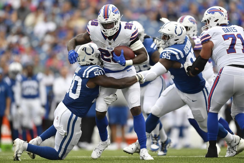 Colts QB Richardson struggles; Bills safety Hamlin shines in Buffalo’s