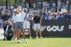 Phil Mickelson tees off on the 18th hole during the second round of the Bedminster Invitational LIV Golf tournament in Bedminster, N.J., Saturday, Aug. 12, 2023.(AP Photo/Mary Altaffer)