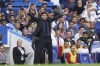 Chelsea manager Mauricio Pochettino reacts during the English Premier League soccer match between Chelsea and Liverpool at Stamford Bridge Stadium in London, Sunday, Aug. 13, 2023. (AP Photo/Ian Walton)