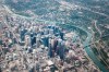 Downtown Calgary and the Bow River are seen from the air on Wednesday, May 31, 2023. The city of Calgary has brought in some outdoor water restrictions due to ongoing drought conditions. THE CANADIAN PRESS/Jeff McIntosh