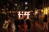 Visitors to the Toronto International Film Festival take photos in front of a TIFF sign in Toronto on Friday, September 9, 2022. Canadian filmmakers and programmers say homegrown talent could draw more attention at this year's Toronto International Film Festival as Hollywood strikes disrupt the industry. THE CANADIAN PRESS/Alex Lupul