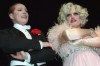 FILE — New York Mayor Rudolph Giuliani, right, dressed in drag as a role in 