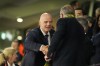 President of FIFA Gianni Infantino, left, shakes hands with Australian Prime Minister Anthony Albanese ahead of the Women's World Cup semifinal soccer match between Australia and England at Stadium Australia in Sydney, Australia, Wednesday, Aug. 16, 2023. (AP Photo/Mark Baker)