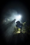 Emergency crews and firefighters are working to extinguish the fire advancing through the forest near the town of El Rosario in Tenerife, Canary Islands, Spain on Friday, Aug. 18, 2023. Officials say a wildfire is burning out of control through the Spanish Canary Island of Tenerife, affecting nearly 8,000 people who have been evacuated or ordered to stay indoors. (AP Photo/Arturo Rodriguez)