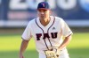 FILE - Florida Atlantic's Nolan Schanuel during an NCAA baseball game on Tuesday, April 4, 2023 in Boca Raton, Fla. The Los Angeles Angels are reportedly calling up Schanuel, less than two months after he was drafted 11th overall. (AP Photo/Doug Murray, File)