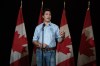 Prime Minister Justin Trudeau makes a statement about the wildfires in Western Canada in Charlottetown, Sunday, Aug. 20, 2023. The Liberal cabinet is in Prince Edward Island's capital this week for a retreat as it gets ready for the next sitting of the Parliament. THE CANADIAN PRESS/Brian McInnis