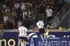 AC Milan's Christian Pulisic, right, celebrates scoring during the Serie A soccer match between Bologna and Milan at Renato Dall'Ara Stadium, Bologna, Italy, Monday Aug. 21, 2023. (Massimo Paolone/LaPresse via AP)
