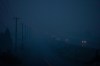 Thick smoke from wildfires burning in the area hangs in the air as motorists travel on the Trans-Canada Highway east of Kamloops, B.C., on Sunday, August 20, 2023. THE CANADIAN PRESS/Darryl Dyck
