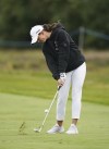 Sweden's Linn Grant on the 3rd fairway during day two of the 2023 AIG Women's Open at Walton Heath, in Surrey, England, Friday Aug. 11, 2023. (John Walton/PA via AP)