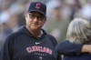 Cleveland Guardians manager Terry Francona greets friends before a baseball game against the Chicago White Sox, Saturday, July 29, 2023, in Chicago. (AP Photo/Erin Hooley)