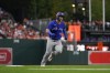 Toronto Blue Jays' Daulton Varsho runs the bases after hitting a two-run home run off Baltimore Orioles starting pitcher Grayson Rodriguez during the second inning of a baseball game, Tuesday, Aug. 22, 2023, in Baltimore. Blue Jays' George Springer scored on the home run. (AP Photo/Julio Cortez)
